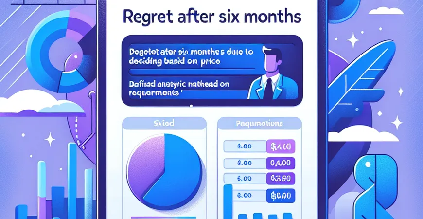 选型只看价格不看需求？6 个月后他们后悔了